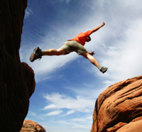 by leaps and bounds