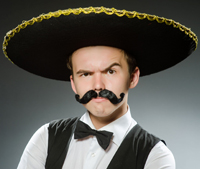moustached