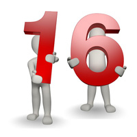 sixteen