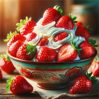 strawberries and cream